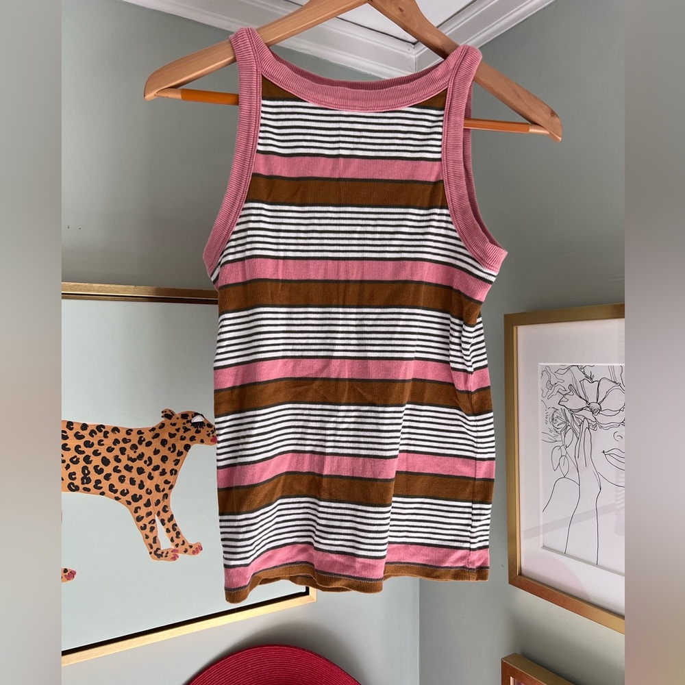 *3 for $25* Striped Loft tank top.